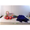 Toys- Cars Slippers, Mickey Mouse Clubhouse Backpack, Misc. & Women's Shirt & Sweater- Large