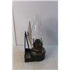 Image 2 : Vintage Kerosene Lamp With wall Mount- 13.5" Tall