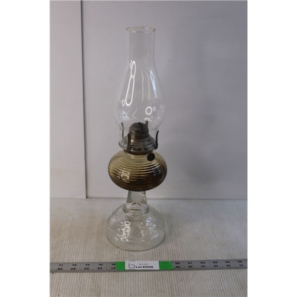 Vintage Kerosene Lamp- 17.25" Tall