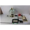Image 1 : Lot Of Picture Frames, Largest Is 5.5'' x 7.5'', Vintage Touch Lamp- Powers On