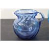 Image 2 : (2) Blue Glass Pitchers