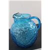 Image 3 : (2) Blue Glass Pitchers