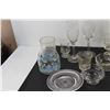 Image 2 : Assorted Glass Dishes - Glasses, Divided Trays, Cups