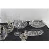 Image 3 : Assorted Glass Dishes - Glasses, Divided Trays, Cups