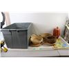 Image 1 : * Tote, Winnie The Pooh Sign - 16" x 12", Watering Can, (6) Wicker Baskets/Trays