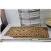 Image 2 : (2) Hats, Wire Rack, (4) Placemats, Tray