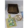 Image 3 : Wicker Basket, Coca Cola Cup, (4) Placemats, (3) Tiles,