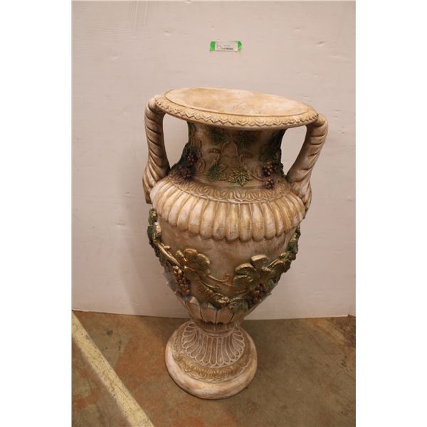 *Large Ceramic Decorative Vase 3' Tall x 18" Dia