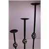 Image 2 : Set of 3 Cast Iron Candle Holders 17", 22.5", 28" Heights