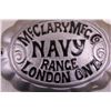 Image 2 : Vintage McClary MFG CO and Navy Range Cookstove Name Plates - London, Ont.
