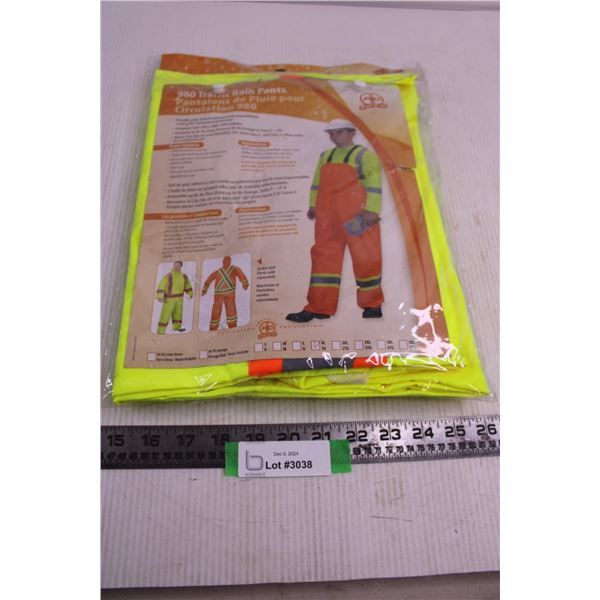 PIO 980 Traffic Rain Pants (Hi-Vis) Size - XL (NIB)