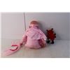 Image 2 : Baby Girl Doll 18" Tall & Ladybug Stuffie