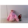 Image 2 : Baby Girl Doll 19" Tall & Mouse Stuffie