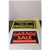 Image 4 : (20) Property Signs 12" Wide x 8" Tall