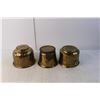 Image 2 : (3) Brass Containers