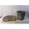 Image 1 : Vintage Tractor Seat & Galvanized Pail