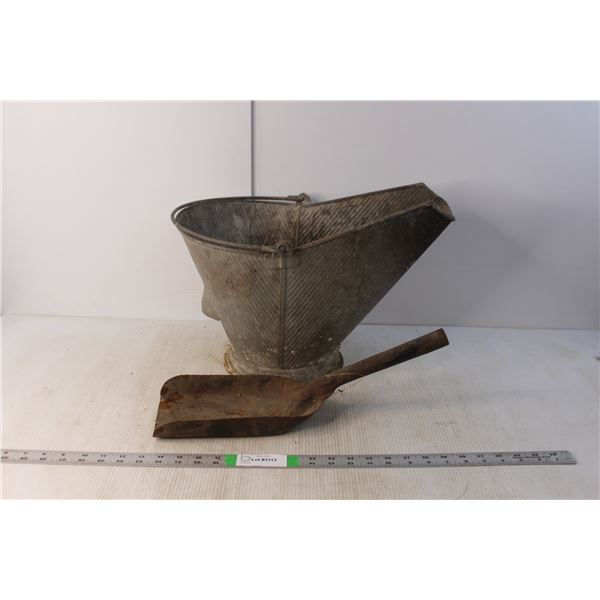 Vintage Coal Pail & Shovel