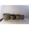 Image 1 : (3) Galvanized Pails & Tin Can