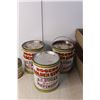 Image 3 : (6) Vintage Tin Cans & Wood Crate