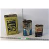 Image 1 : (3) Vintage Oil Tin Containers - Empty