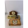 Image 2 : (4) Vintage Tins, (2) Cigar Boxes, Misc.