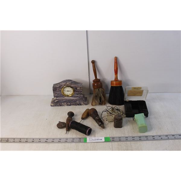Vintage Clock, Tools, Misc.