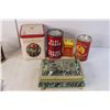 Image 3 : (8) Vintage Tin Containers, (10) Keychains, (3) Ashtrays, Misc.