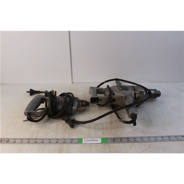 Craftsman 1/4 Electric Drill & Black & Decker Utility Drill- Powers On