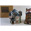 Image 3 : (2) Avon Christmas Village Collection Porcelain Decor