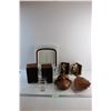 Image 1 : (2) Realistic Speakers - As Is, Kitchen Sink Helper, Glass Jar, Tribal Mask and Misc.