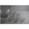 Image 2 : Glass Punch Bowl & Cups Set