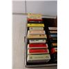 Image 4 : (19) 8-Track Tapes & Case- Olivia Newton- John, Bee Gees, Elvis Presley, Misc.