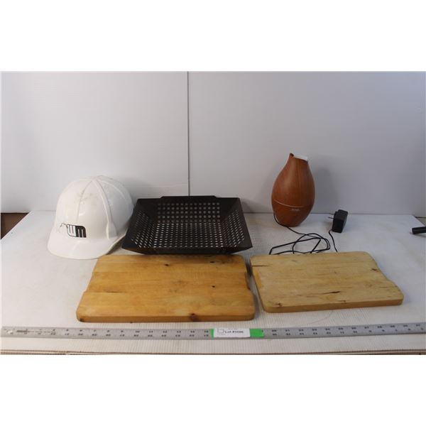 (2) Wood Cutting Boards, Now Diffuser, Misc.