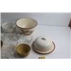 Image 2 : Assorted Ceramic & Glass Bowls, Juicer and Butter Dish