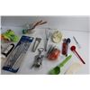 Image 9 : Metal Skewers, Garlic Press, Whisk, Wine Opener, Measuring Cups, Icing Bag Set, Tongs and Misc.