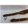 Image 4 : Carved Wood Spoon and Fork Decor