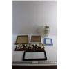 Image 1 : Photo Frames 11'' x 9'', Barometer and Glass Vase