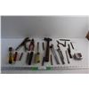 Image 1 : Chisels, Hammer, Ratchet Wrench, Pliers and Measuring Tape