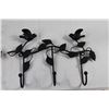 Image 4 : Hanging Outdoor Rack, (2) Key Hangers, Wood Decor