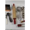 Image 4 : Kitchen Ware - Whisk, Rolling Pin, Masher, etc.