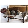 Image 6 : Hand Drill, Air Filter, Oil Cans, Tire Wrench and Wooden Crate