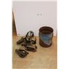 Image 1 : Ratchet Straps and Metal Bucket