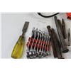 Image 2 : Drill - tested Powers On, Wrenches, Tape Measure, Misc. Tools