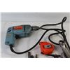 Image 4 : Drill - tested Powers On, Wrenches, Tape Measure, Misc. Tools