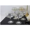 Image 3 : (2) Glass Jars, (4) Glass Cups, (2) Picture Frames - 3 1/2" x 5", Vase, Misc.