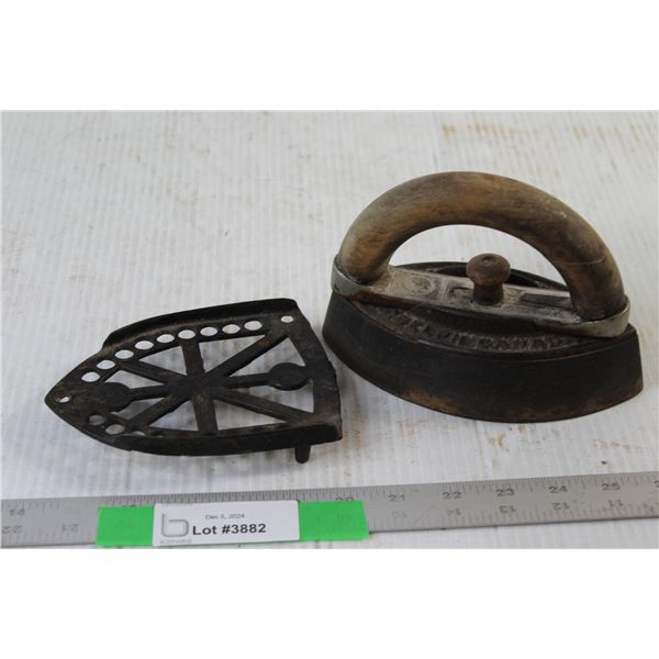 Sad Iron and Trivet