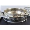 Image 3 : Glass Bowl, Silver Plated Tray, (2) Silver Plated Dishes