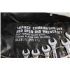 Image 4 : (14) Piece Combination Box and Open End Wrench Set