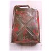 Image 4 : Vintage Metal Fuel Can 18.5" x 13.5" x 5.5" - As Is