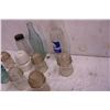 Image 2 : (7) Vintage Glass Insulators, Vintage Glass Pop Bottles (Coca-Cola, Sun Crest), Vintage Glass Salt S